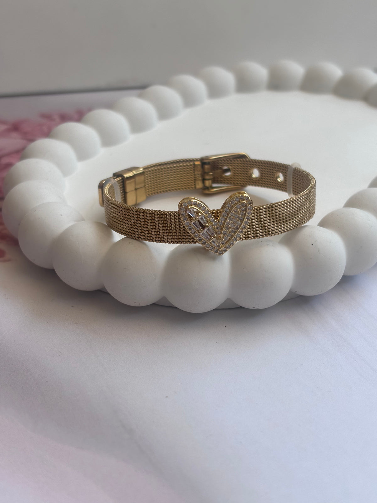 Zircon Heart belt bracelets