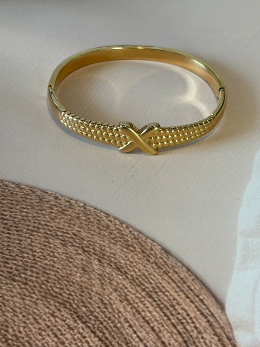 Golden X brand inspired bracelet