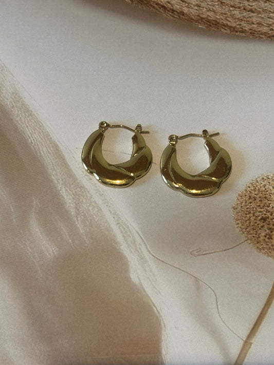 Golden basket hoops