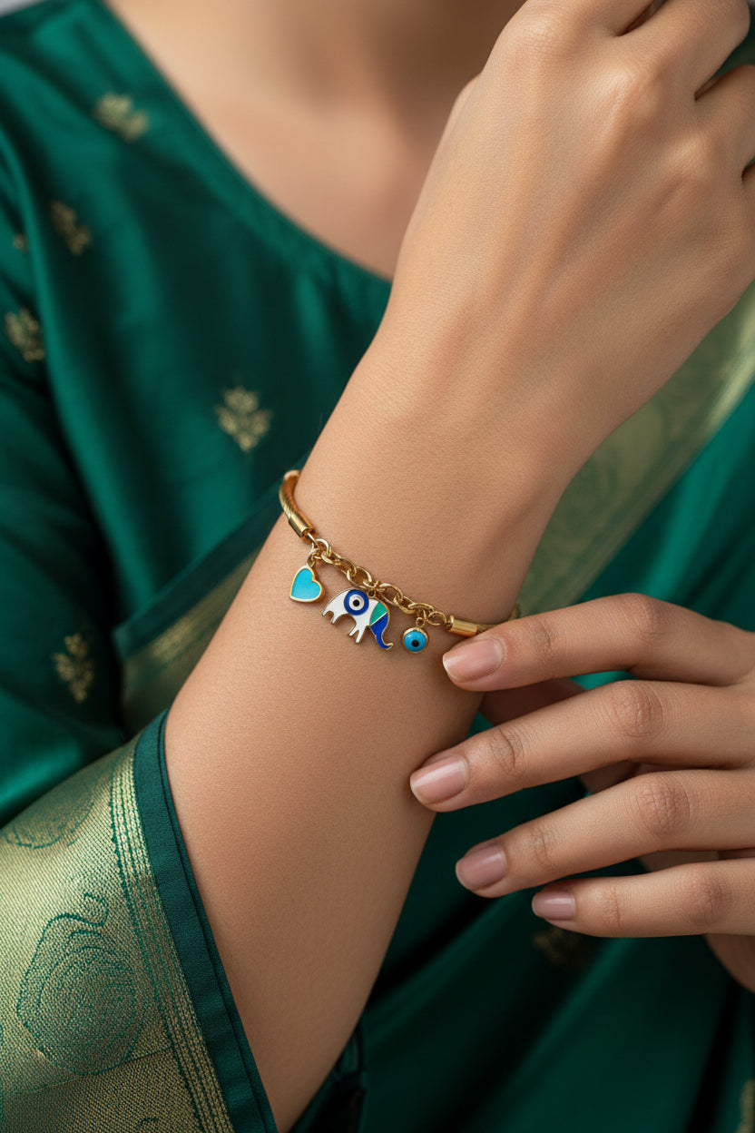 Blue evil eye Kada