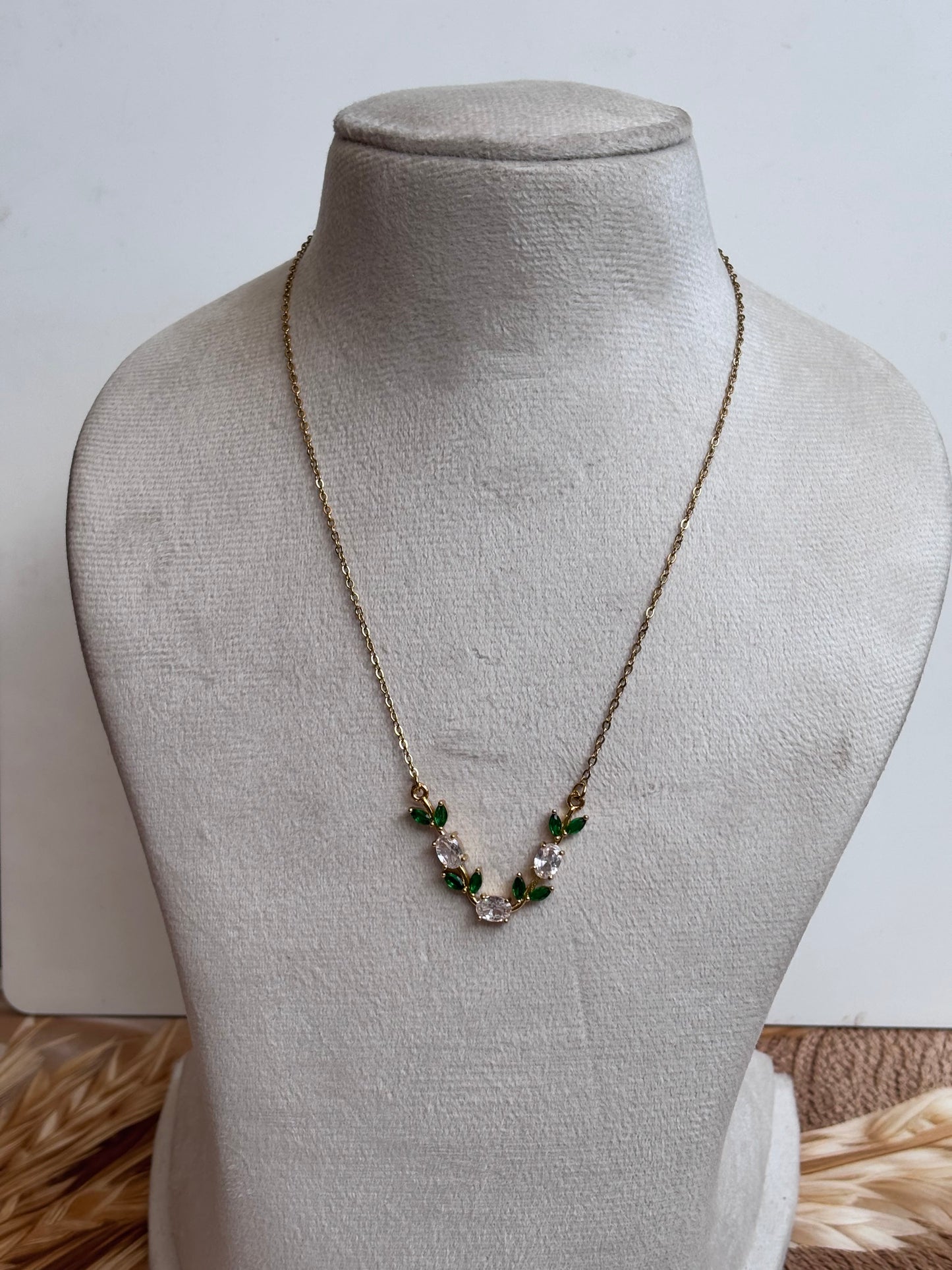 Tulip Necklace -Green