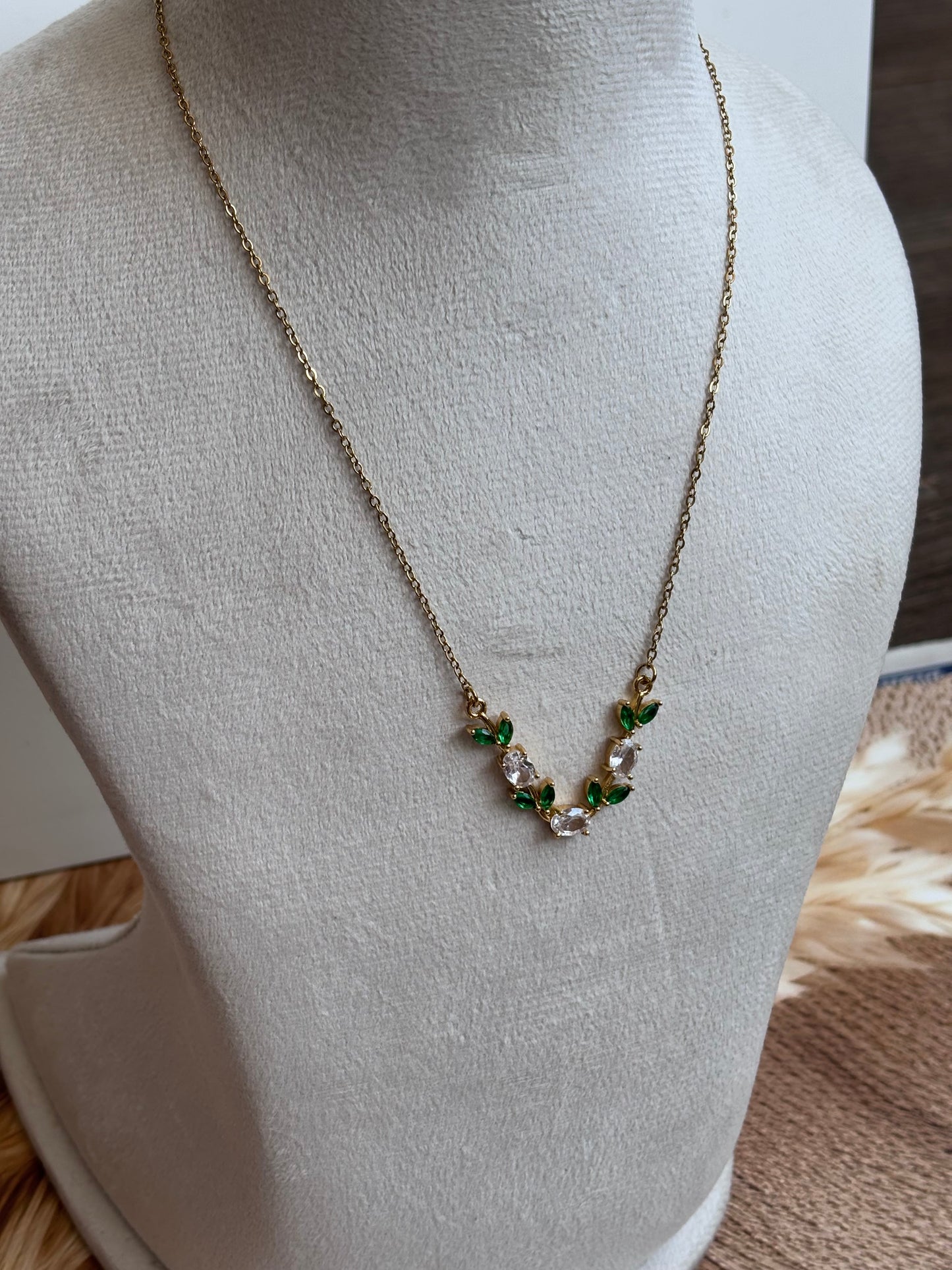 Tulip Necklace -Green