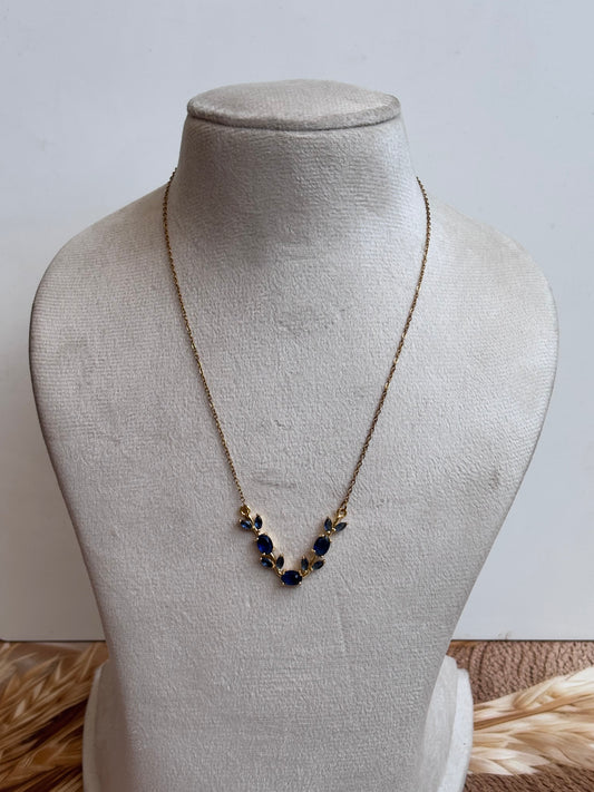 Tulip Necklace -Blue