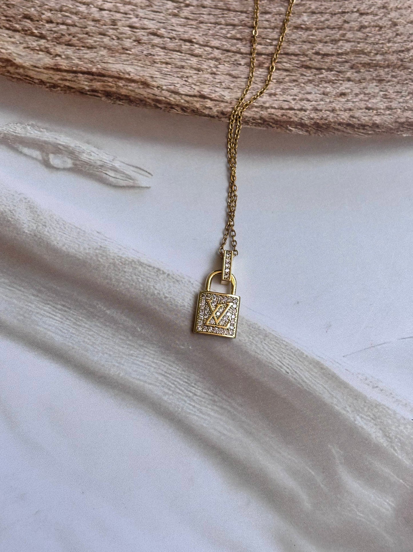 LV lock Pendant necklace