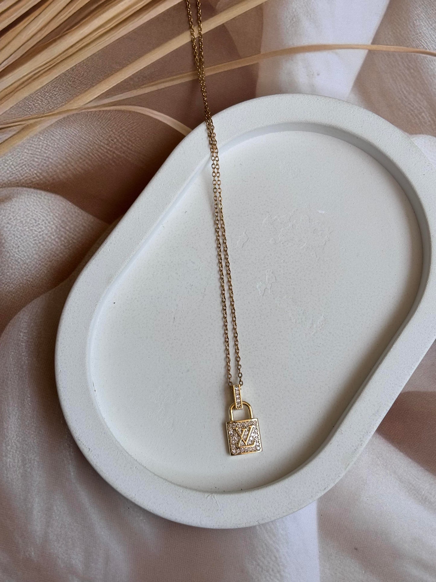 LV lock Pendant necklace
