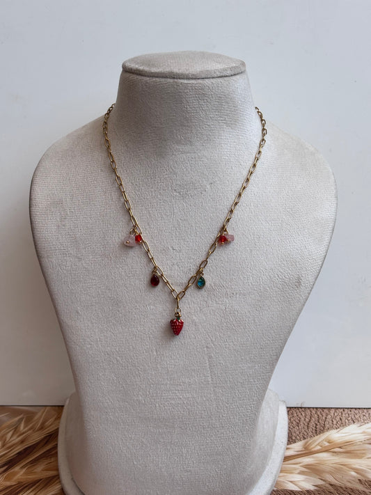 Strawberry charms Necklace