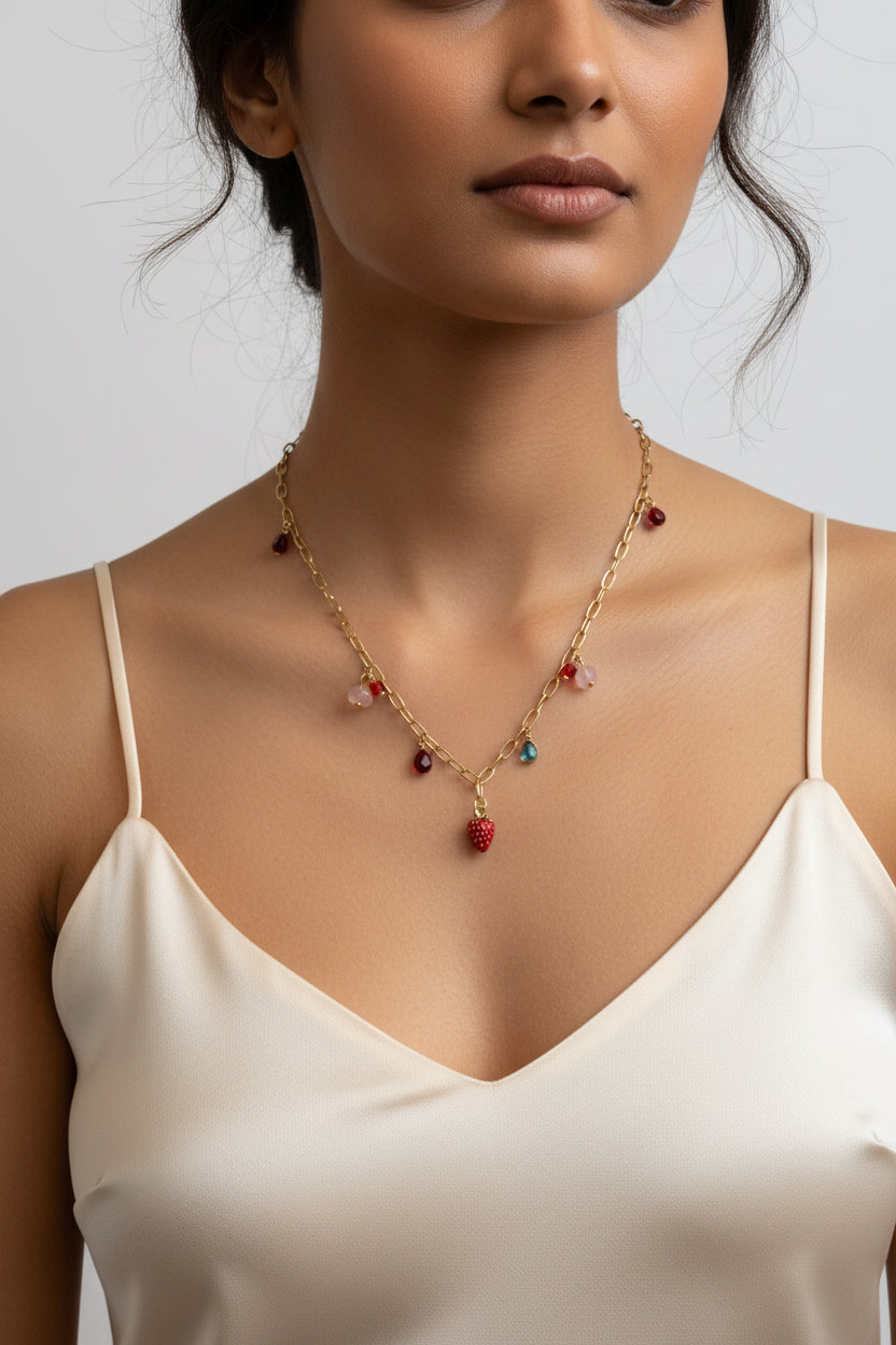Strawberry charms Necklace