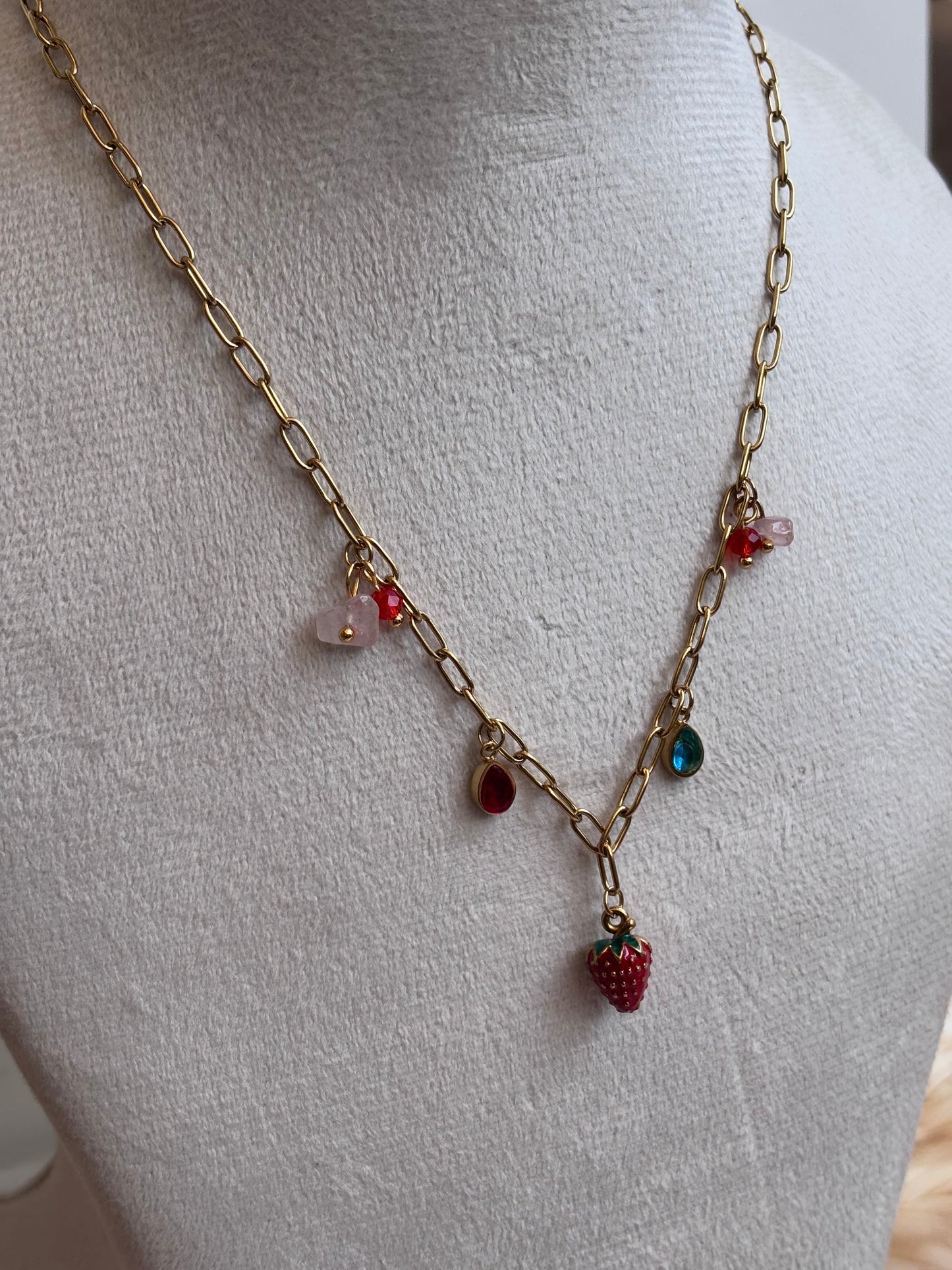 Strawberry charms Necklace