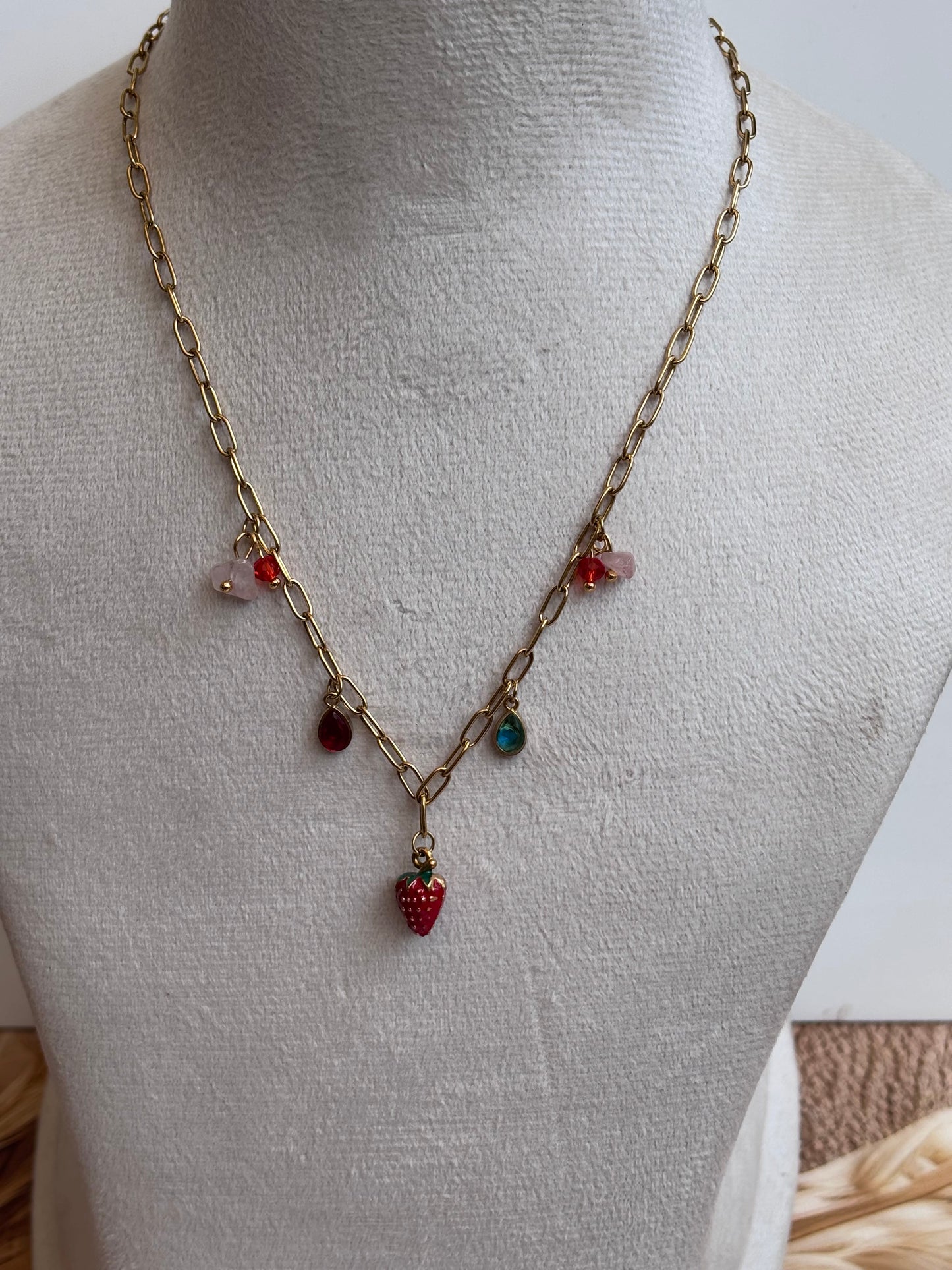 Strawberry charms Necklace