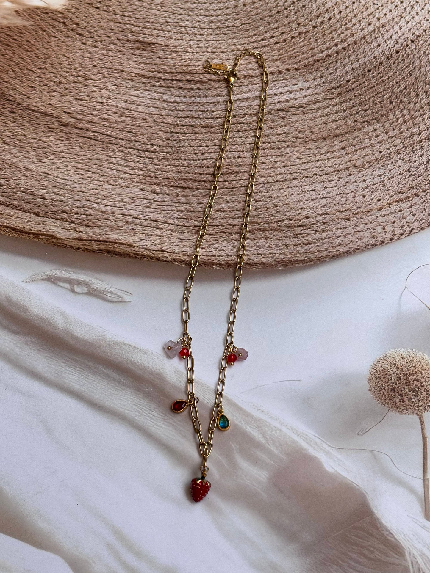 Strawberry charms Necklace