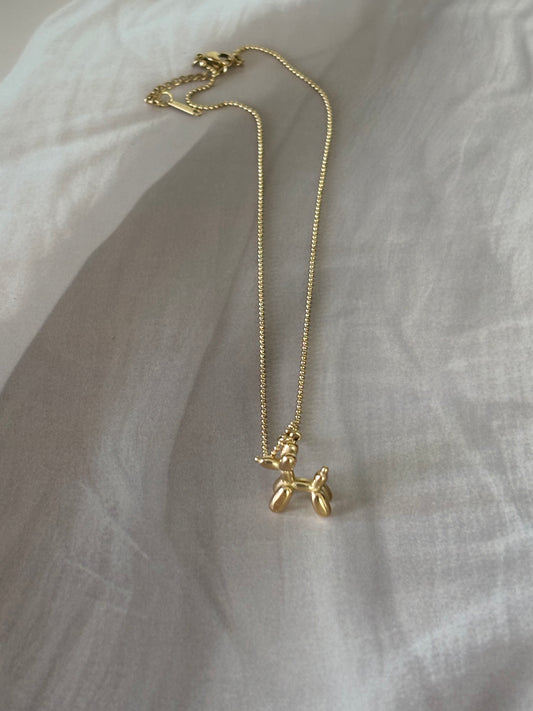 Golden pet lover necklace