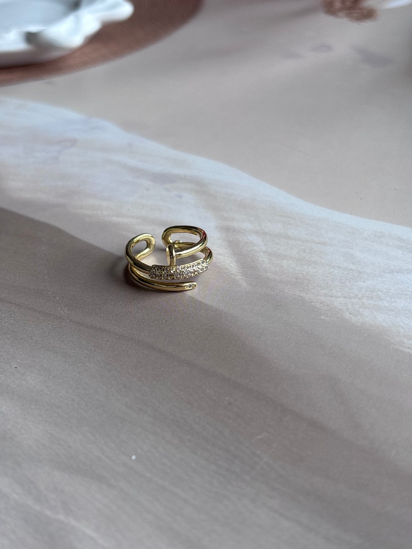 Nail n Cartier Studded Ring