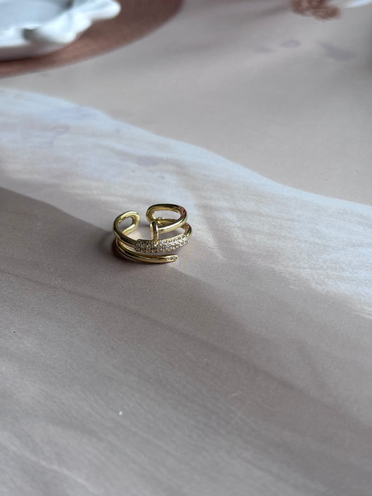 Nail n Cartier Studded Ring