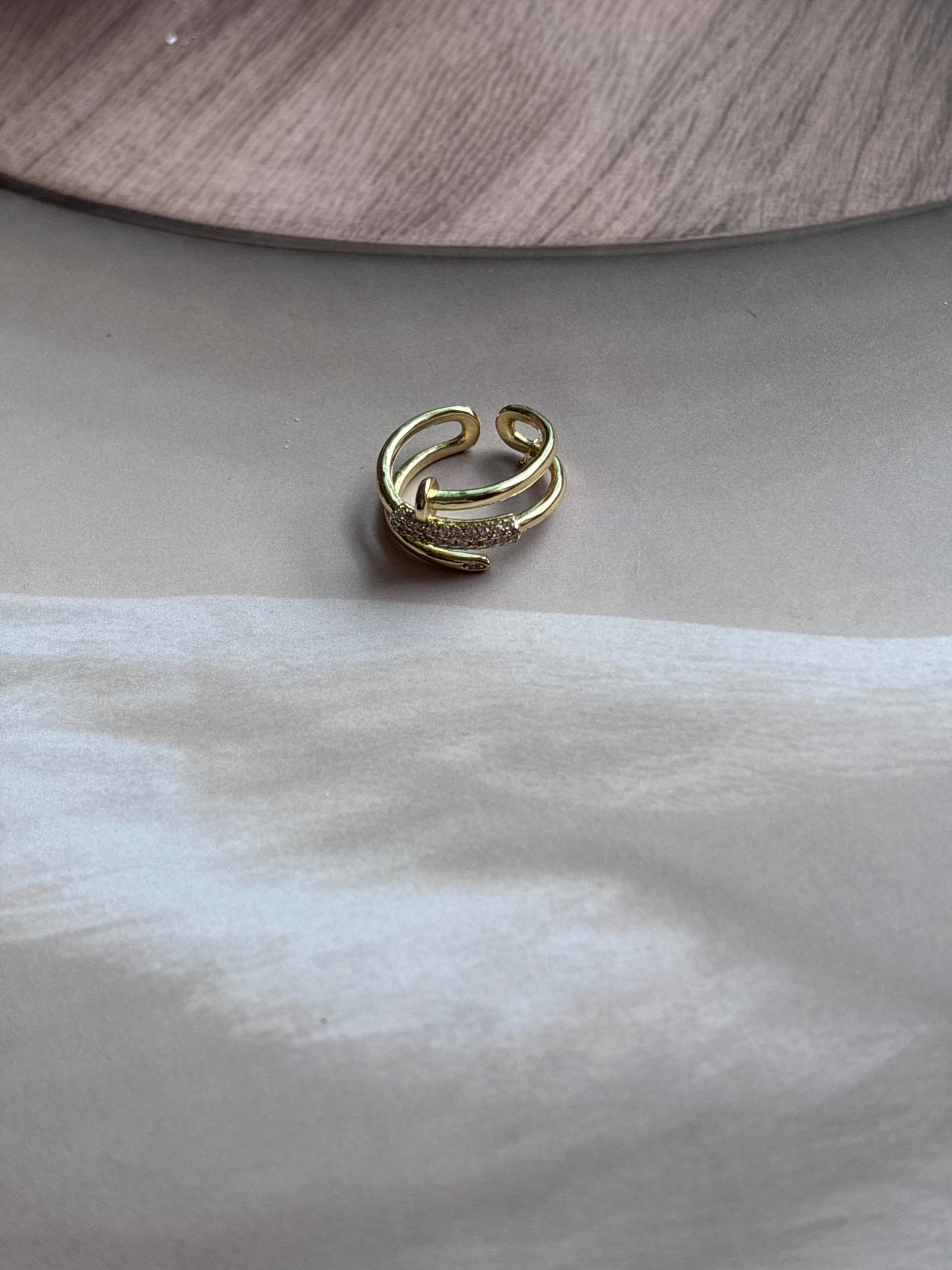 Nail n Cartier Studded Ring