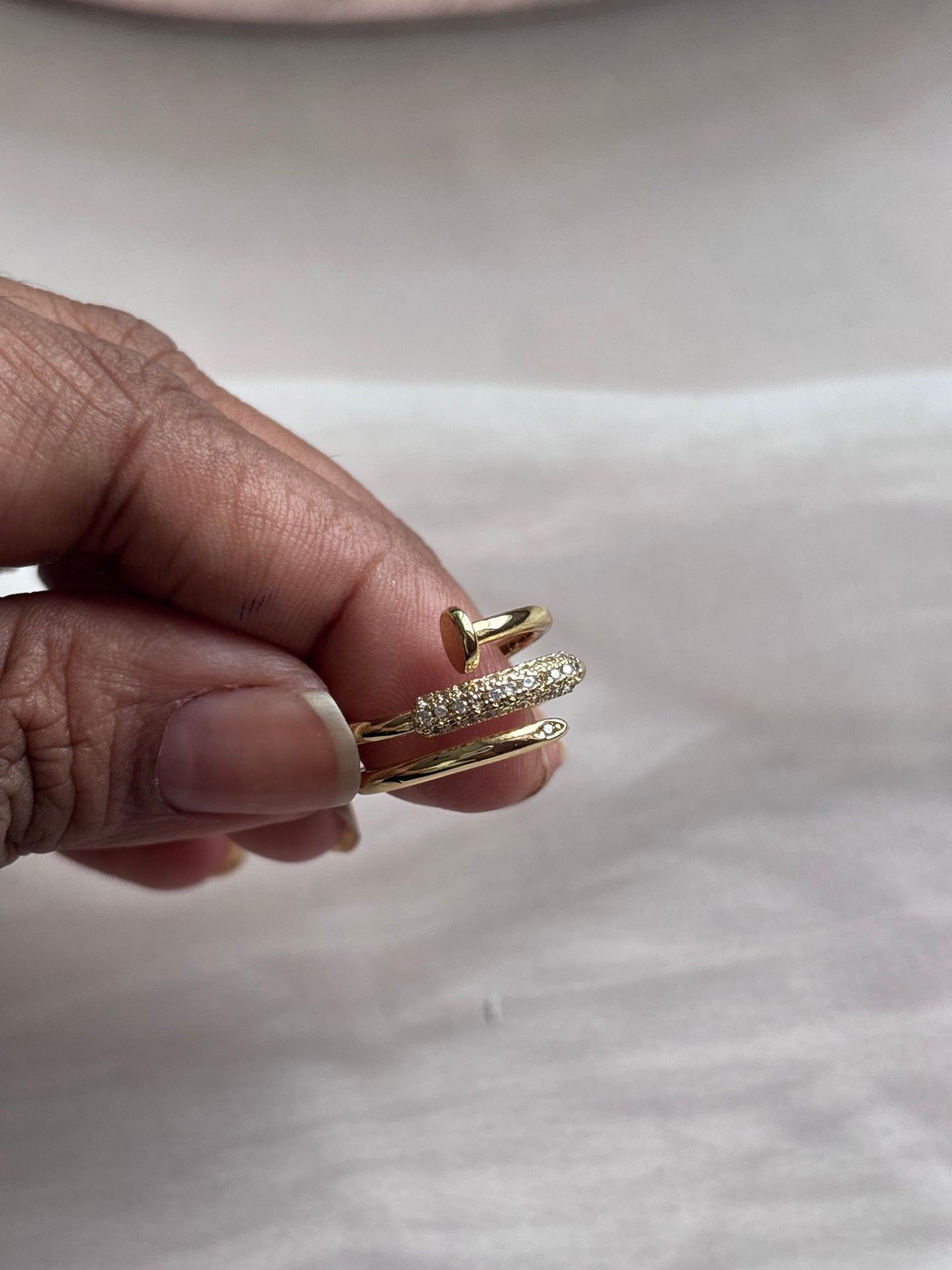 Nail n Cartier Studded Ring