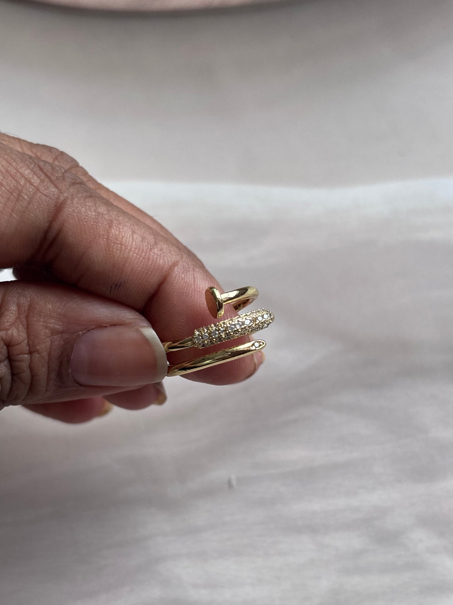 Nail n Cartier Studded Ring