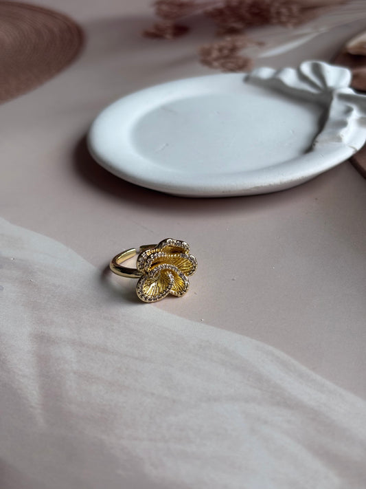 Golden flower AD border ring