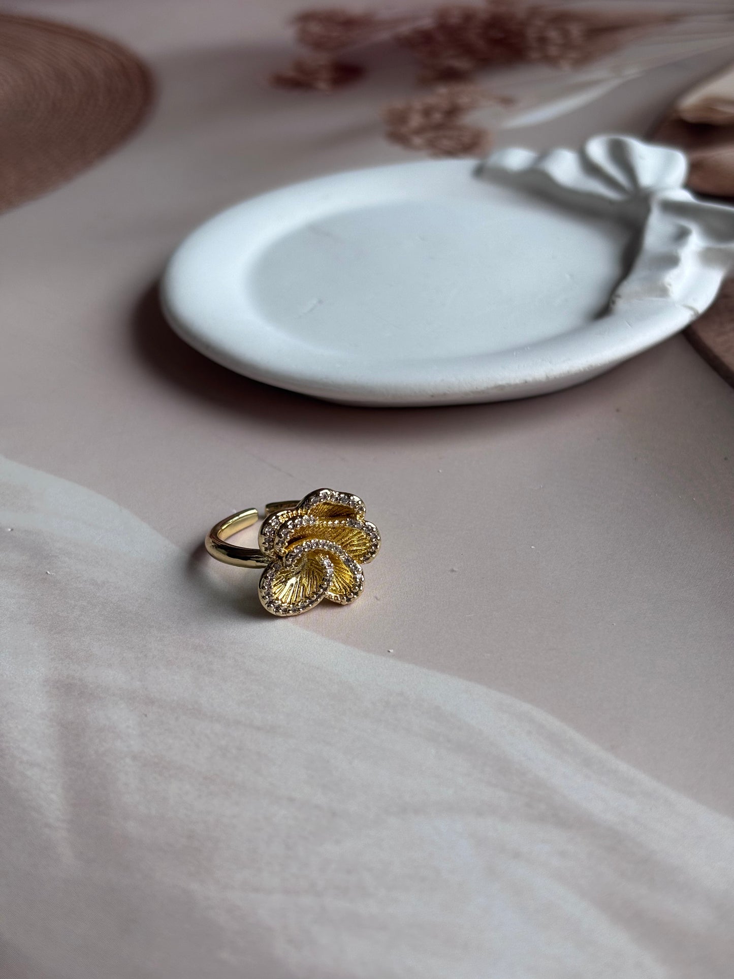 Golden flower AD border ring