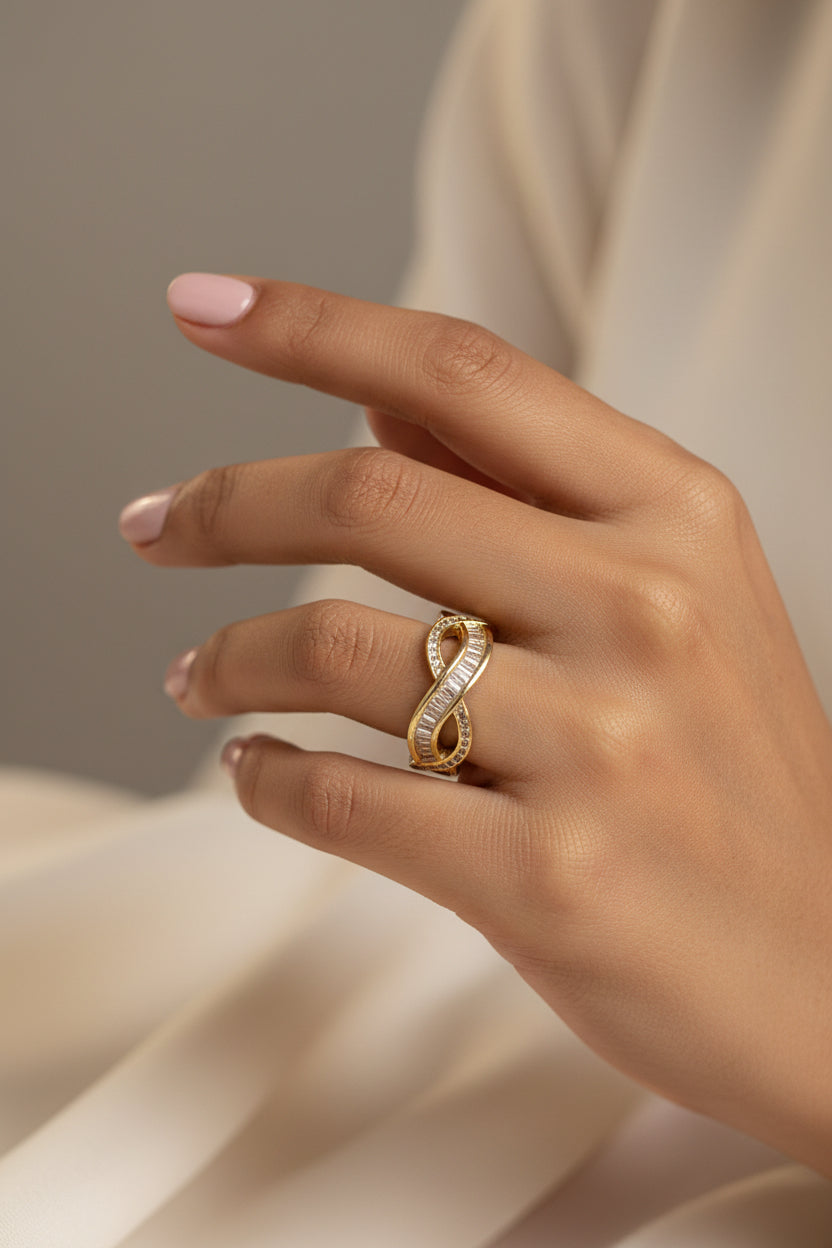 DNA ring broad studded