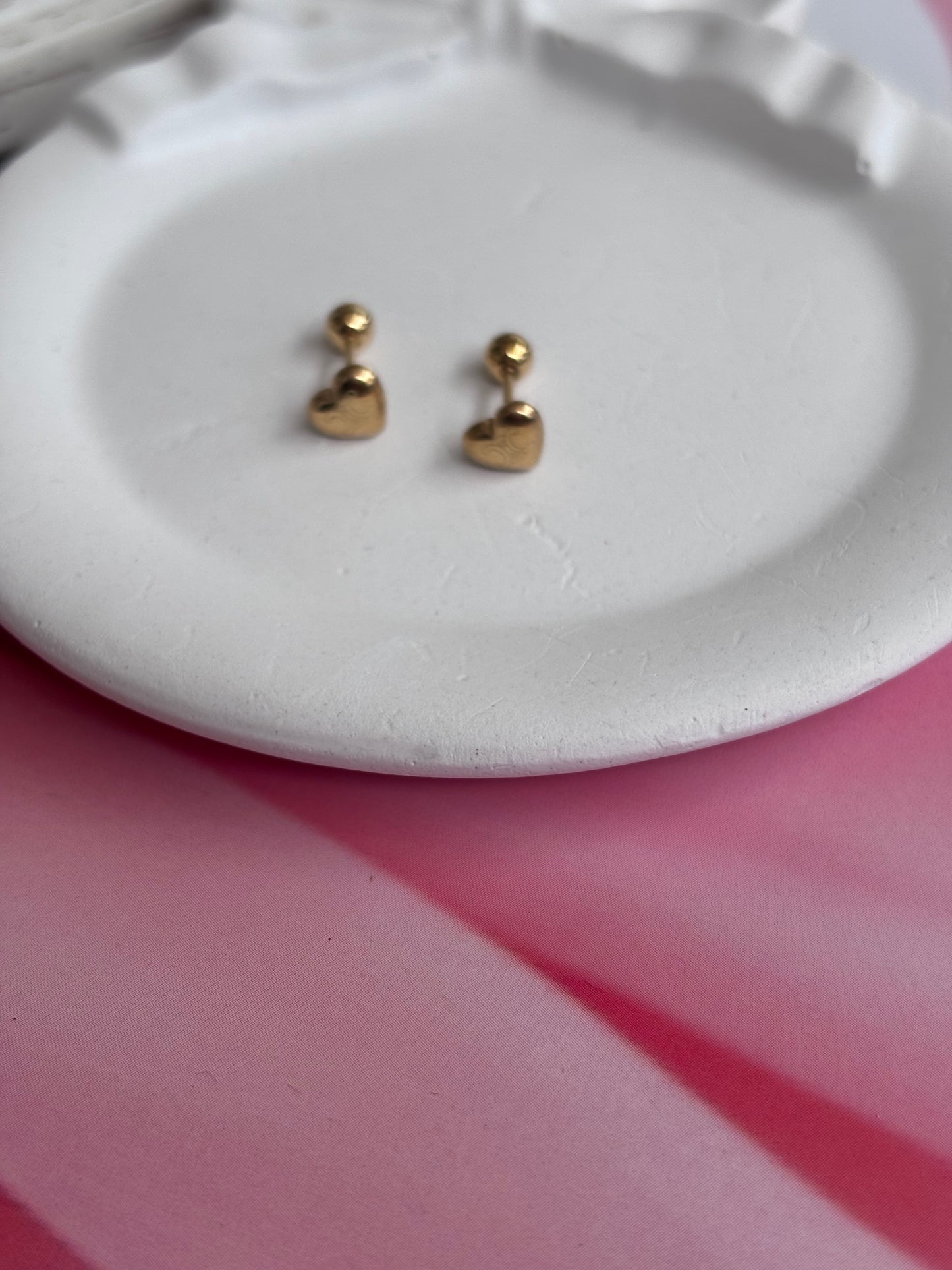 Golden button Heart