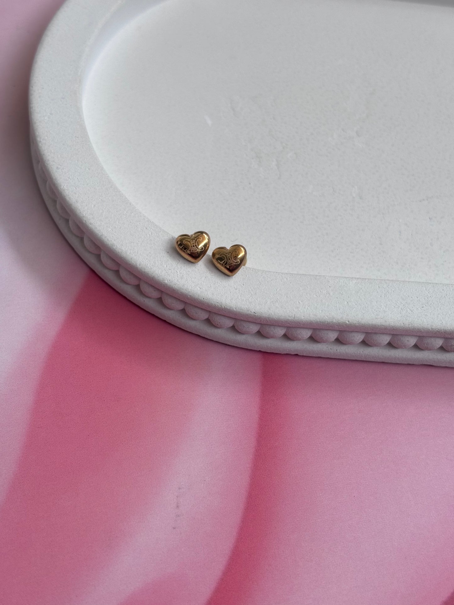 Golden button Heart