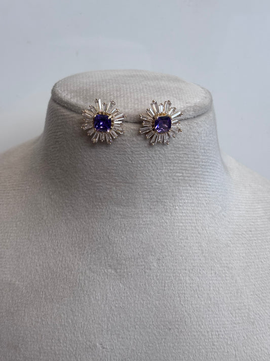Violet Sun Classic Zirconia studs