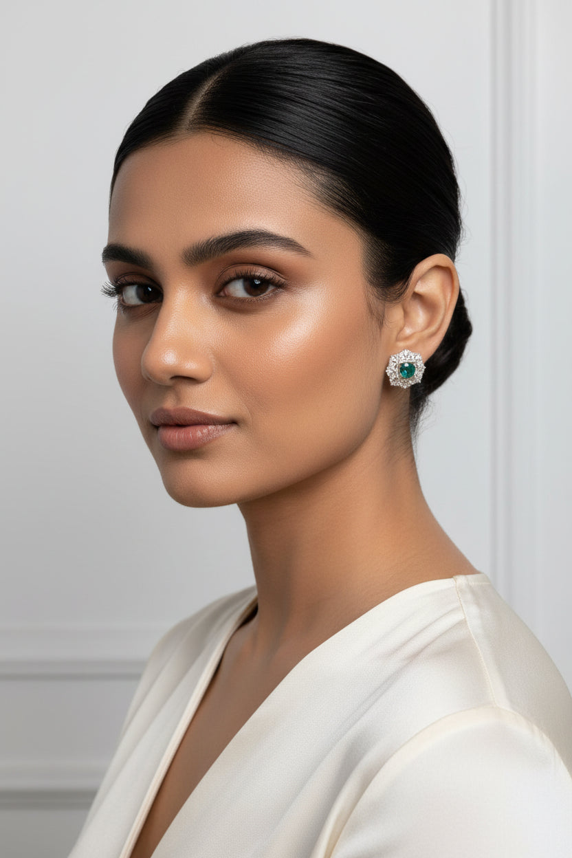 Green Bloom Studs
