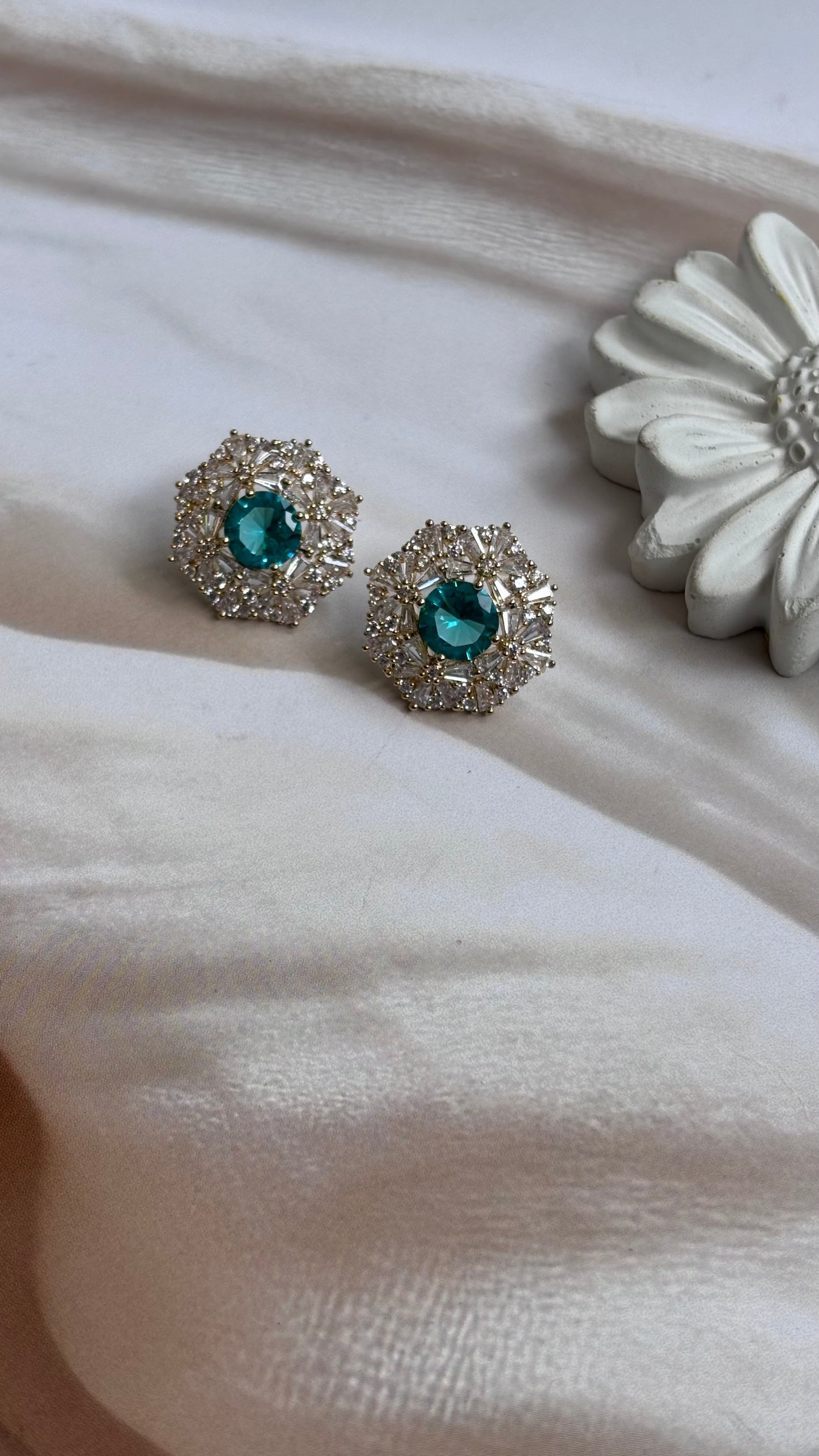 Green Bloom Studs