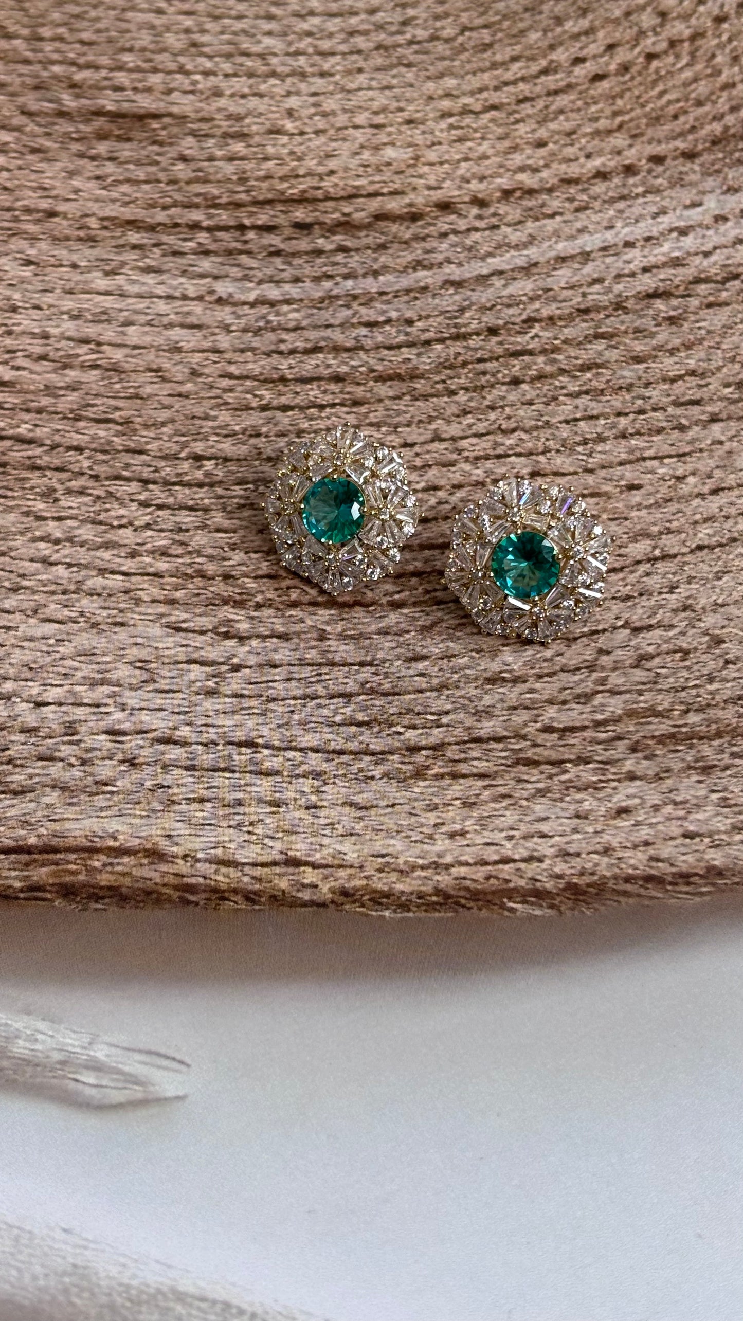 Green Bloom Studs