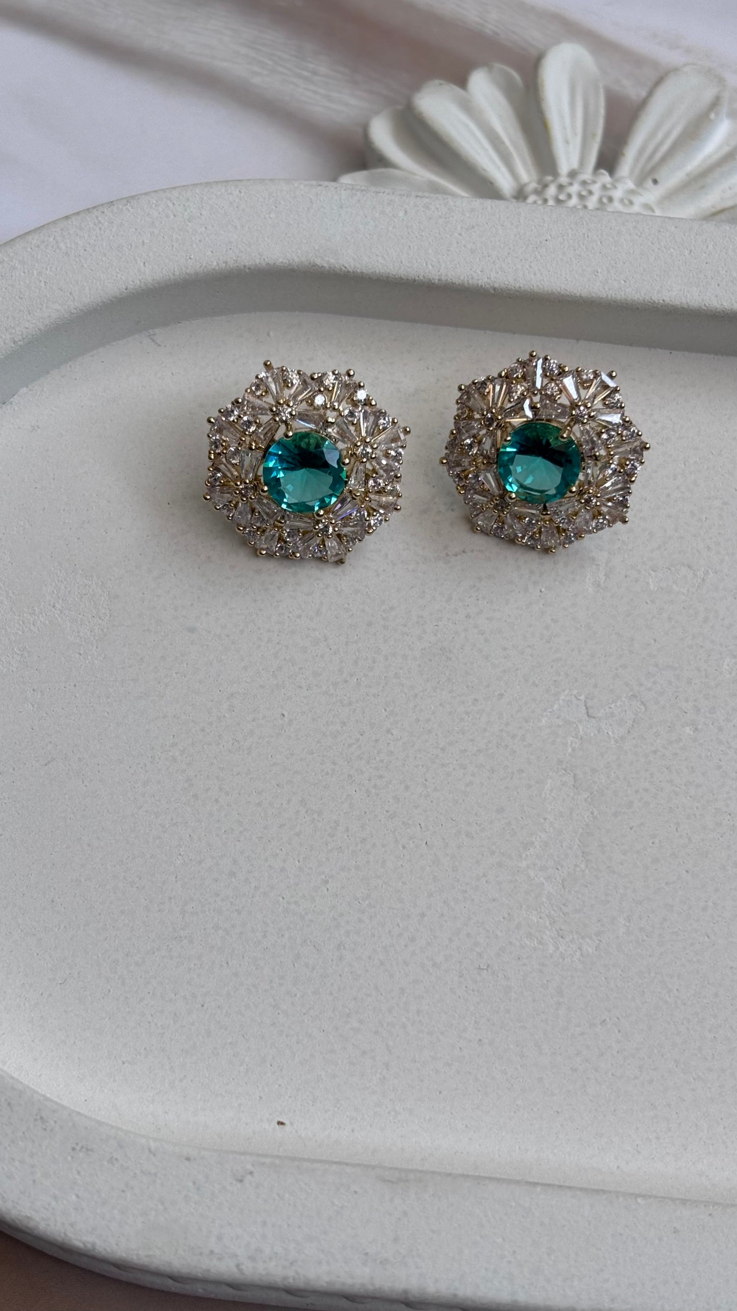Green Bloom Studs