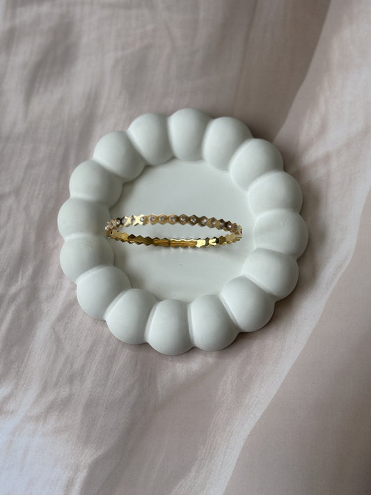 ZigZag AD stone Sleek bracelet