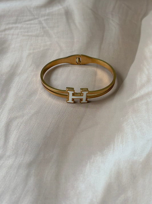 H design bracelet Black