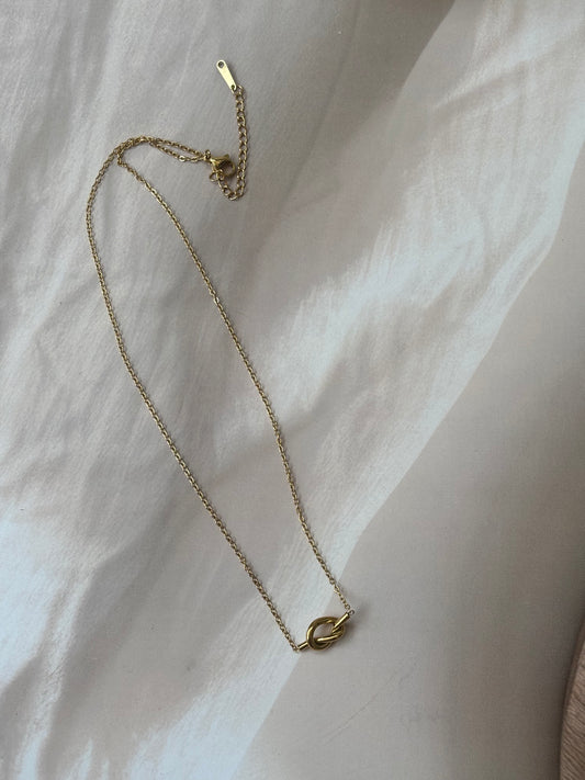 Golden Knot Necklace