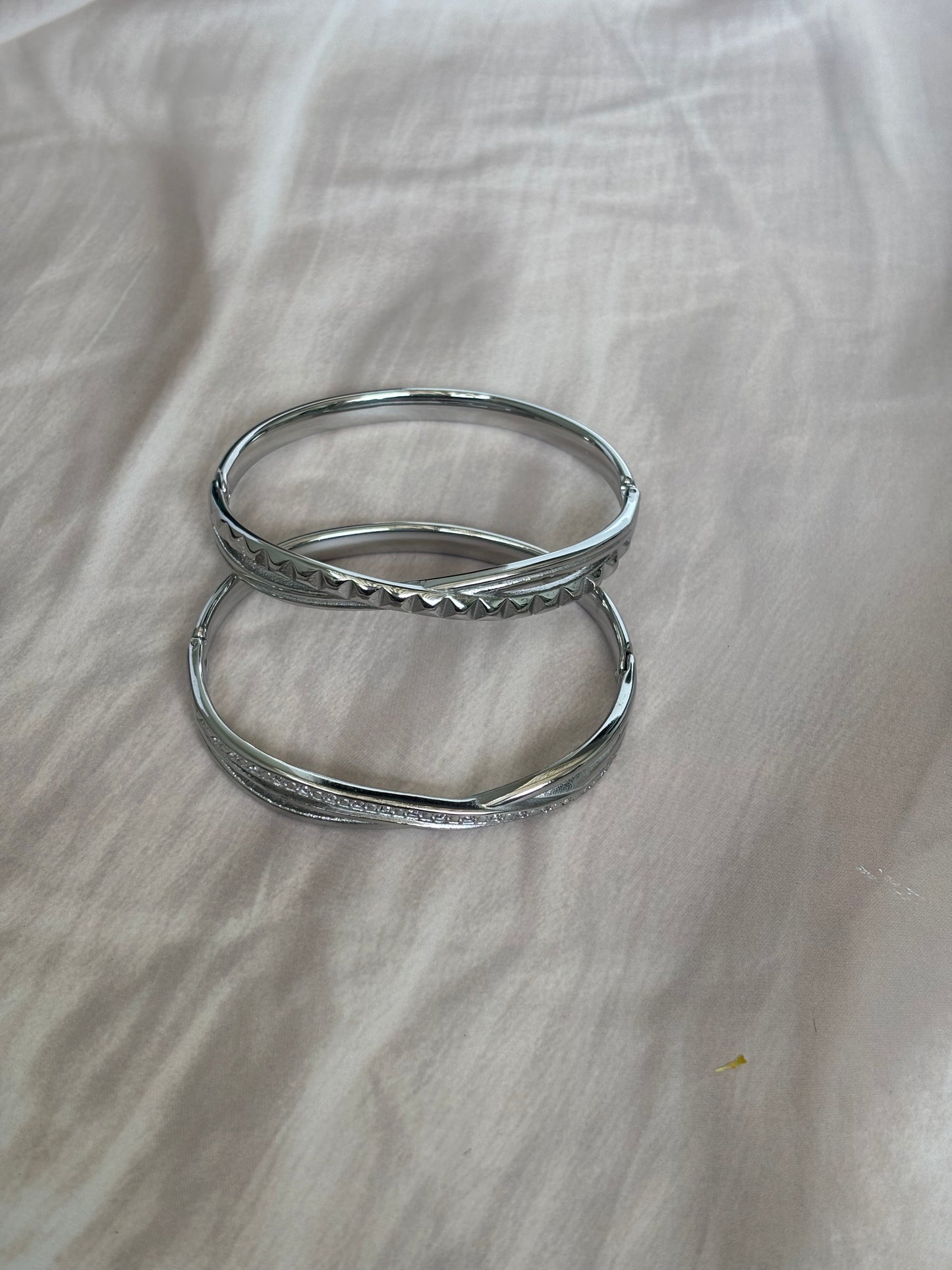 Silver cross Kada