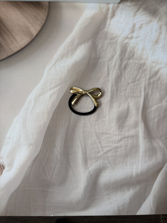 Bow shape hair tie