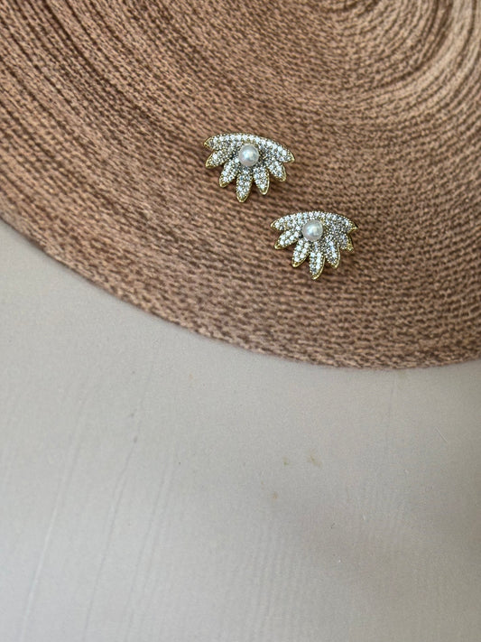 AD stone feather studs